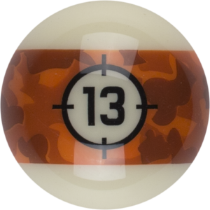 RBCAM_13 Aramith Camouflage Replacement Ball – #13 | Golden Break Billiards